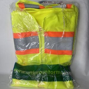 Radians SV22-3ZGM-L Mesh Class-3 Safety Vests w Two Tone Trim, Large, Yellow